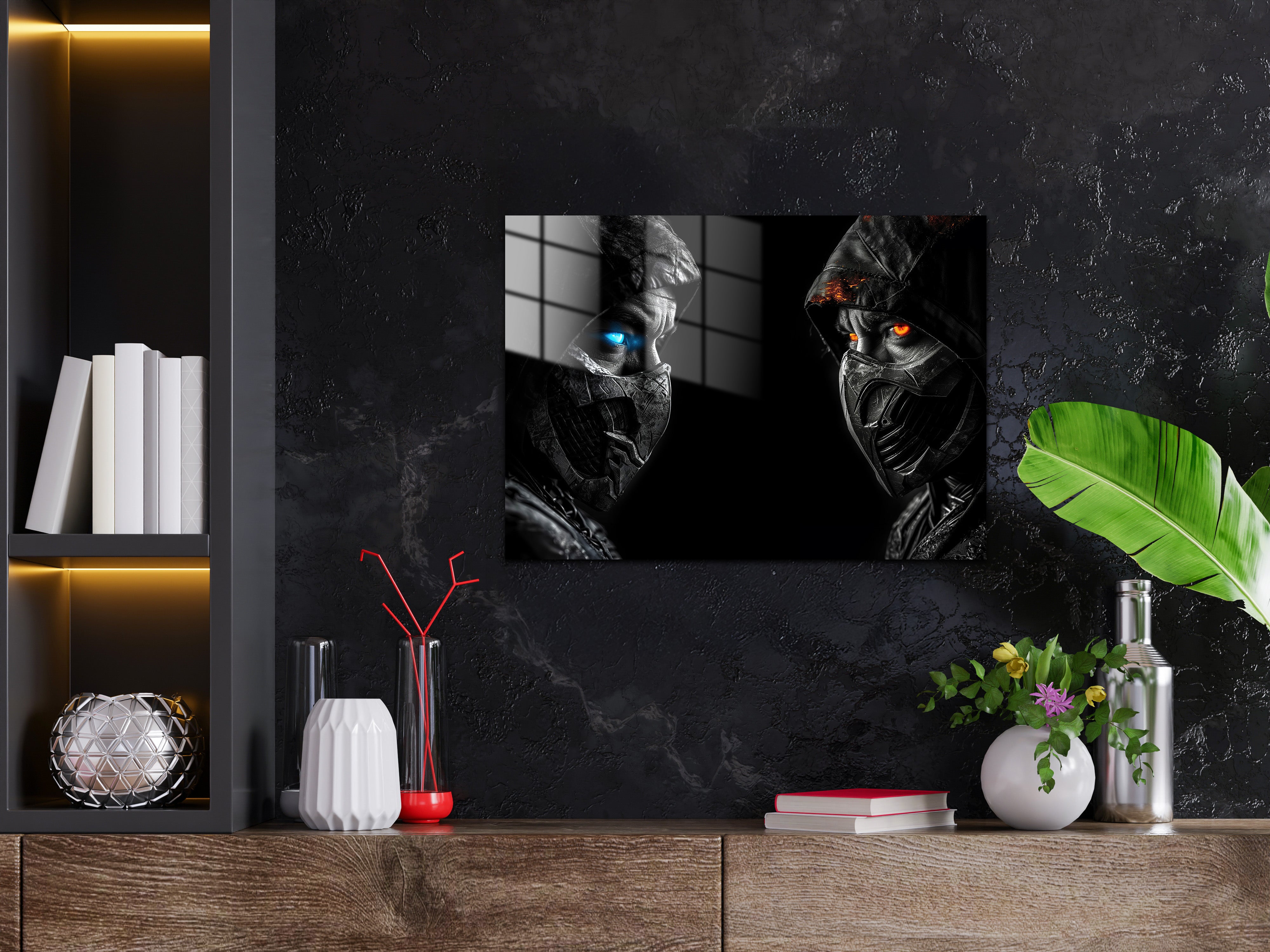 Mortal Kombat Scorpion Sub Zero Metal Poster 596