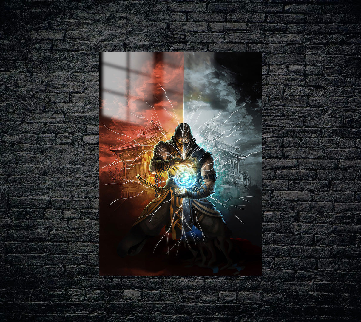 Mortal Kombat Scorpion Sub Zero Metal Poster 597