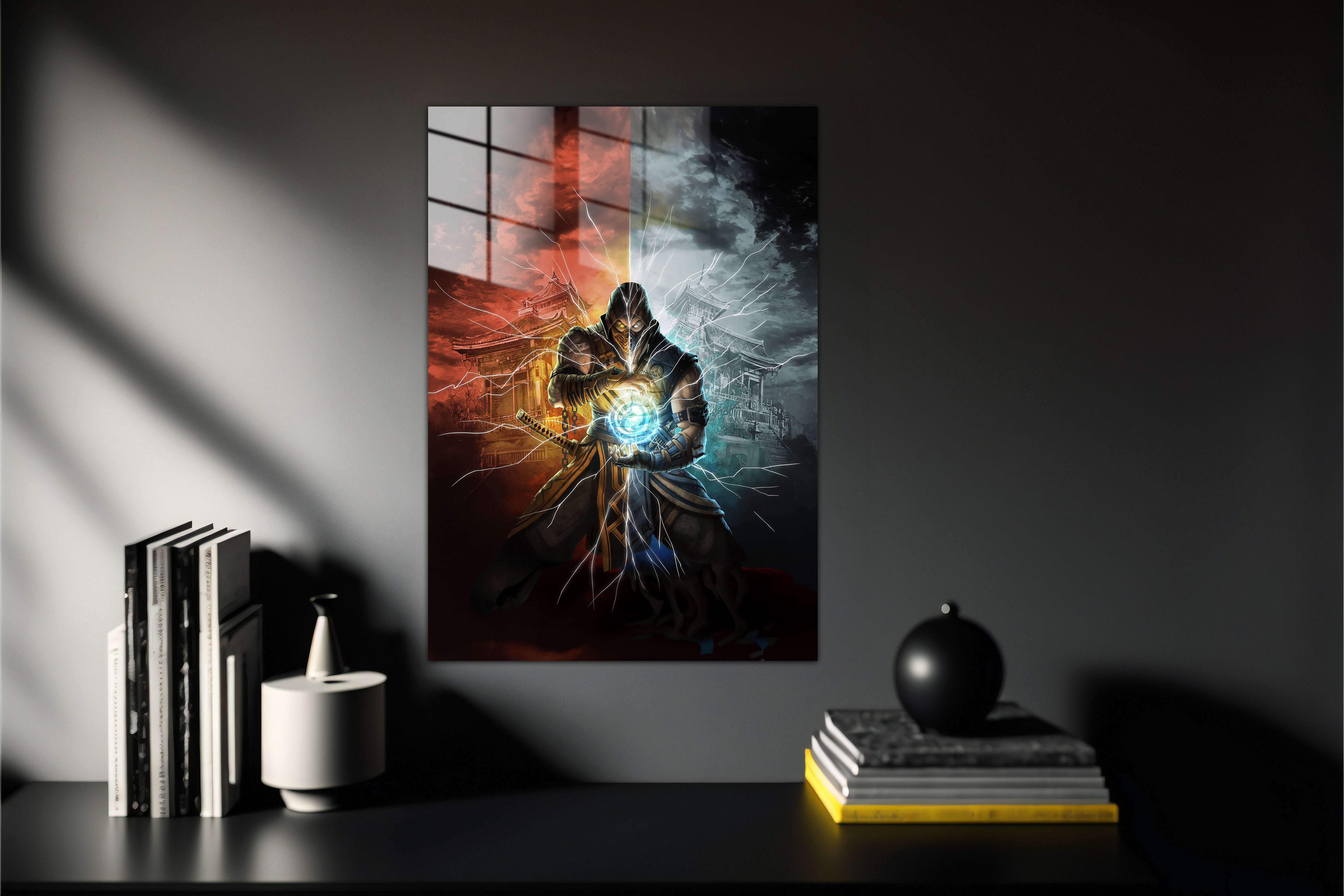 Mortal Kombat Scorpion Sub Zero Metal Poster 597