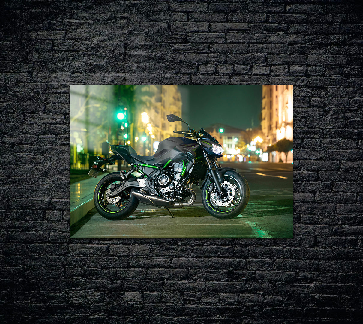 Kawasaki Metal Poster 1604