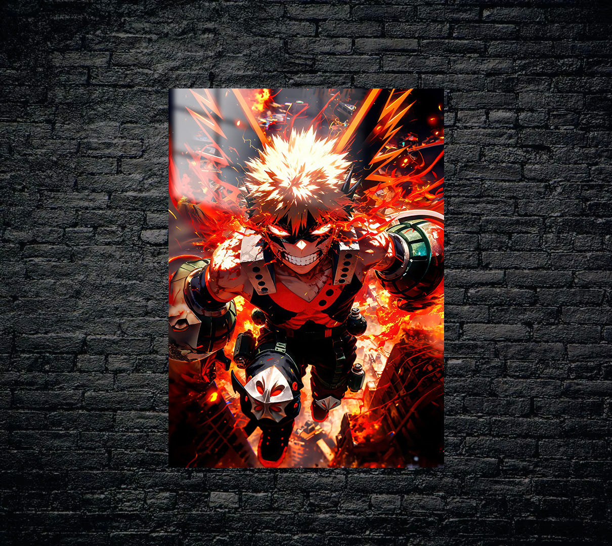 My Hero Academia Katsuki Bakugo Metal Poster 600