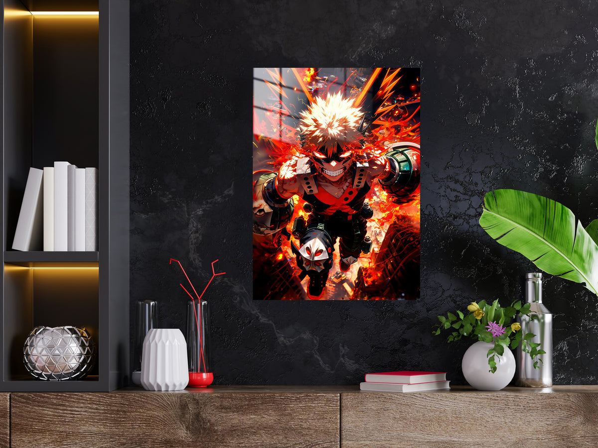 My Hero Academia Katsuki Bakugo Metal Poster 600