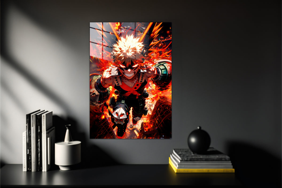 My Hero Academia Katsuki Bakugo Metal Poster 600
