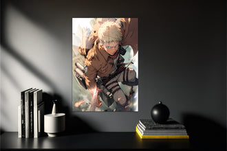 Naruto Attack on Titan Levi Ackerman Metal Poster 613