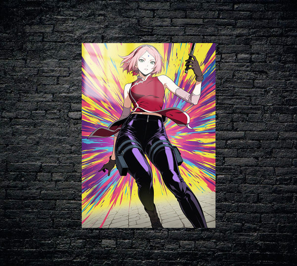 Naruto Sakura Metal Poster 666