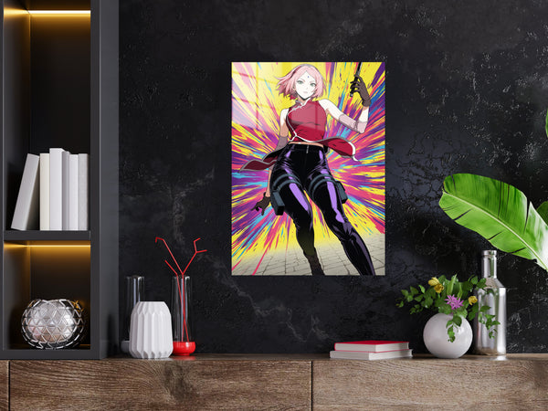 Naruto Sakura Metal Poster 666