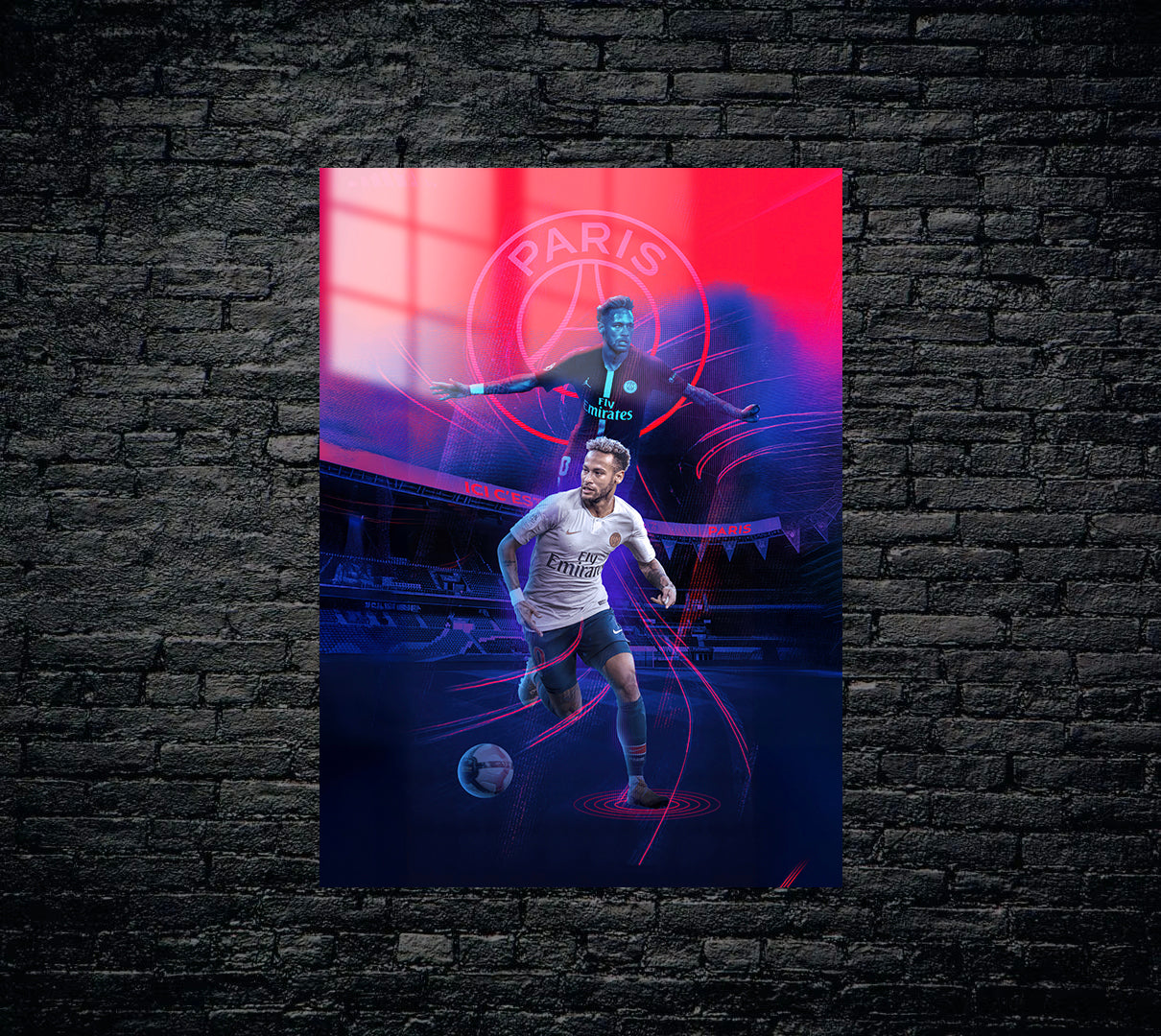 Neymar Metal Poster 1410