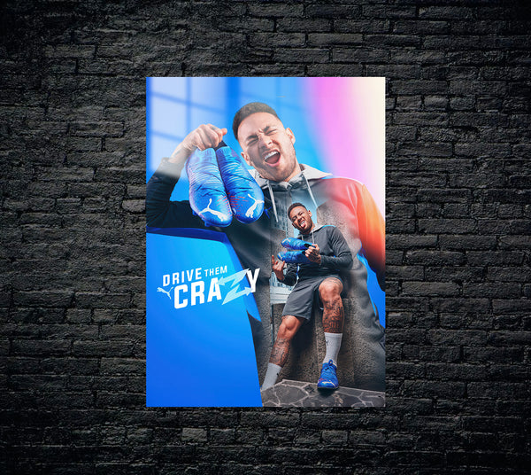 Neymar Metal Poster 1401