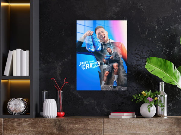 Neymar Metal Poster 1401