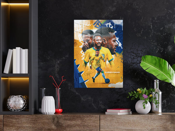Neymar Metal Poster 1402