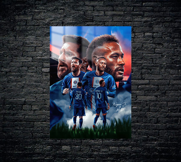 Neymar Messi Metal Poster 1405