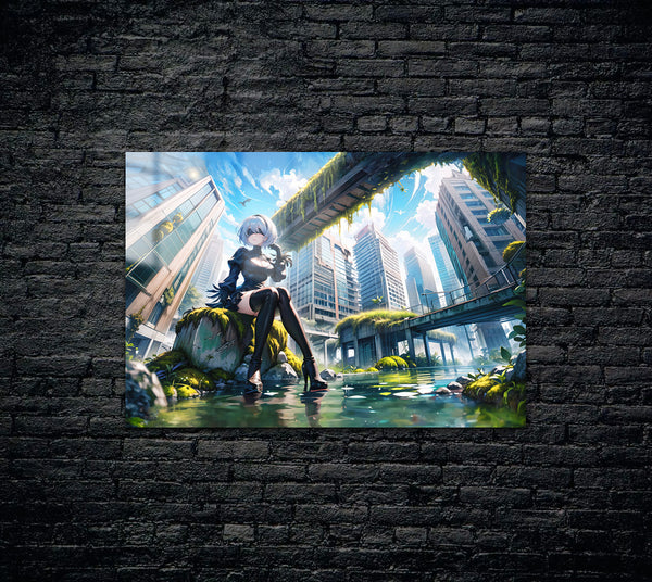 Nier Automata 2B Metal Poster 688
