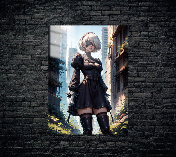 Nier Automata 2B Metal Poster 686