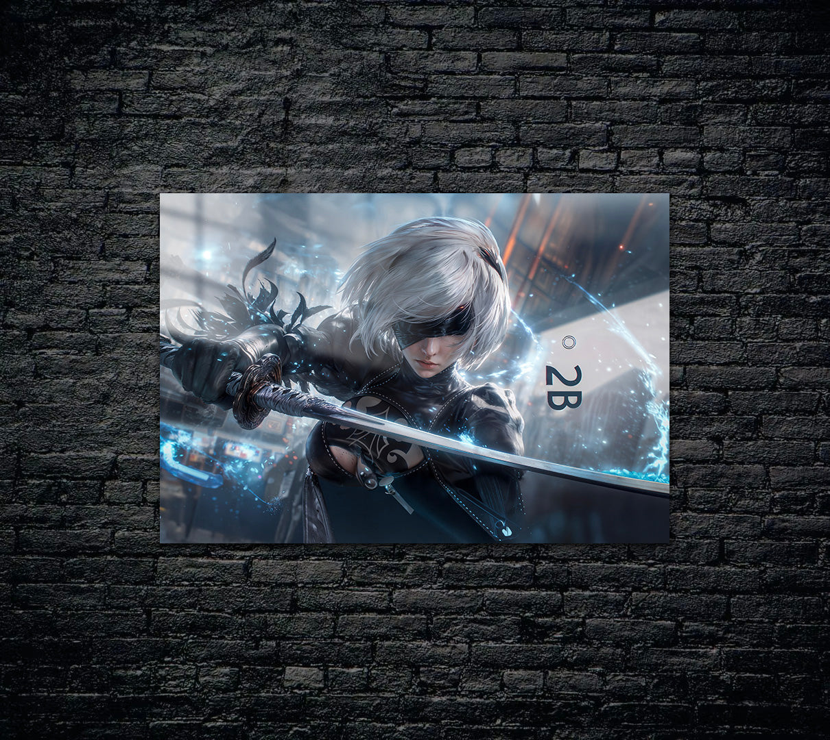 Nier Automata 2B Metal Poster 690