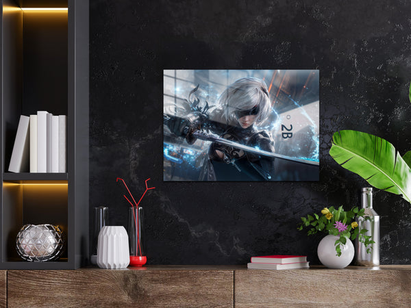 Nier Automata 2B Metal Poster 690