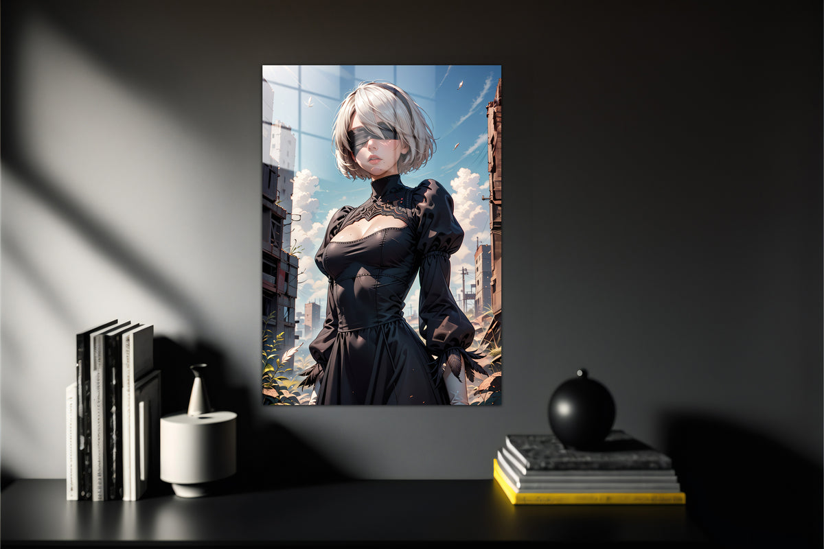 Nier Automata 2B Metal Poster 691