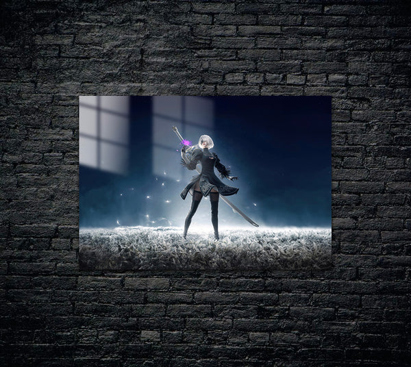 Nier Automata 2B Metal Poster 696