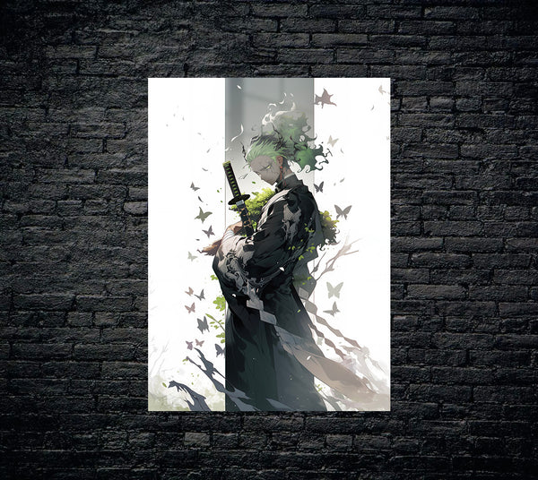 One Piece Zoro Crossover Metal Poster 707