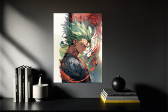 One Piece Zoro Dragon Ball Crossover Metal Poster 713