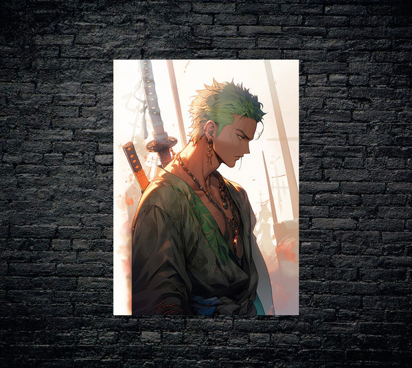 One Piece Zoro Metal Poster 717