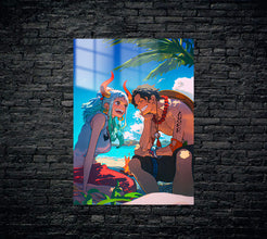 One Piece Yamato Luffy Metal Poster 750