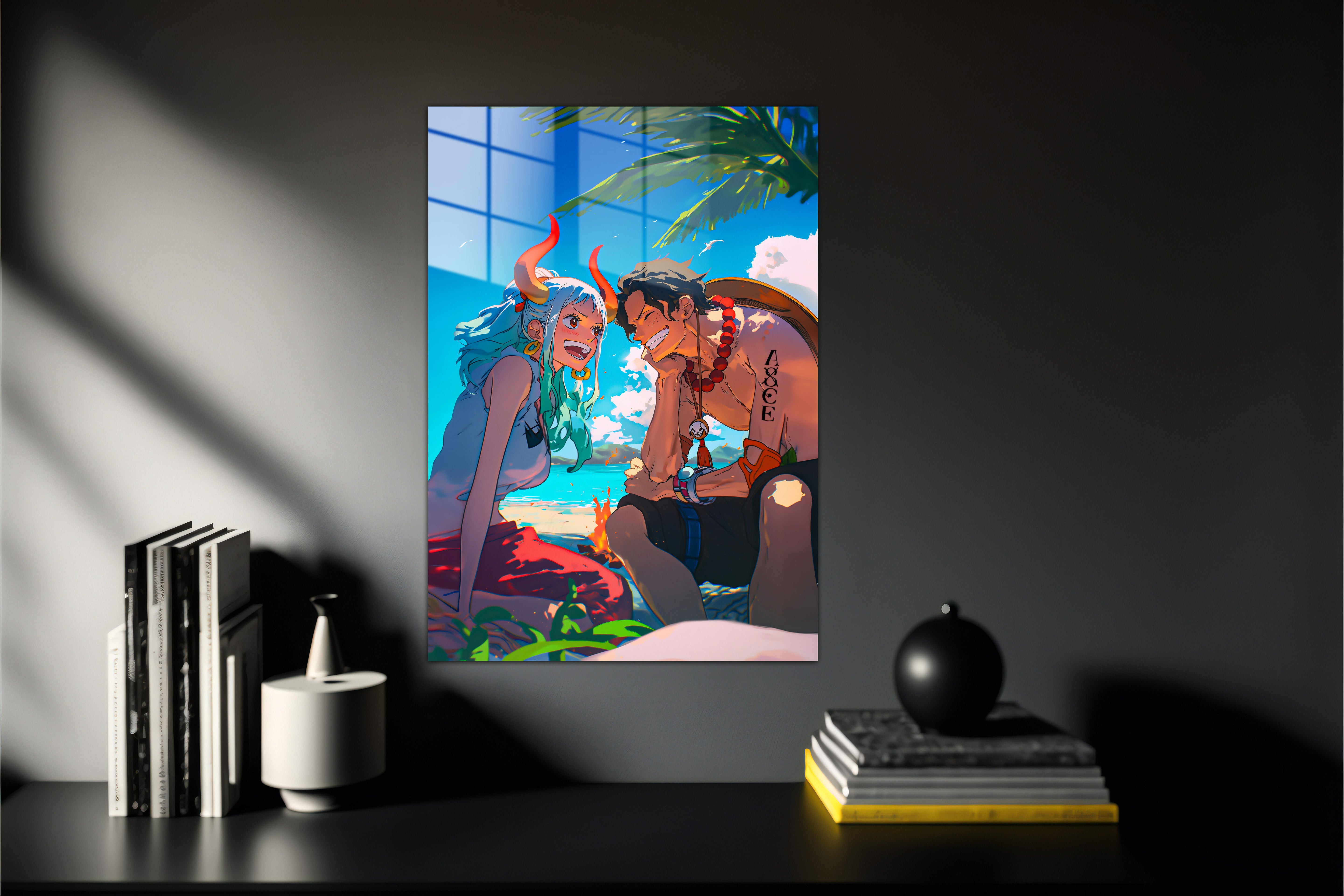 One Piece Yamato Luffy Metal Poster 750