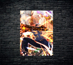 One Punch Man Genos Saitama Metal Poster 760