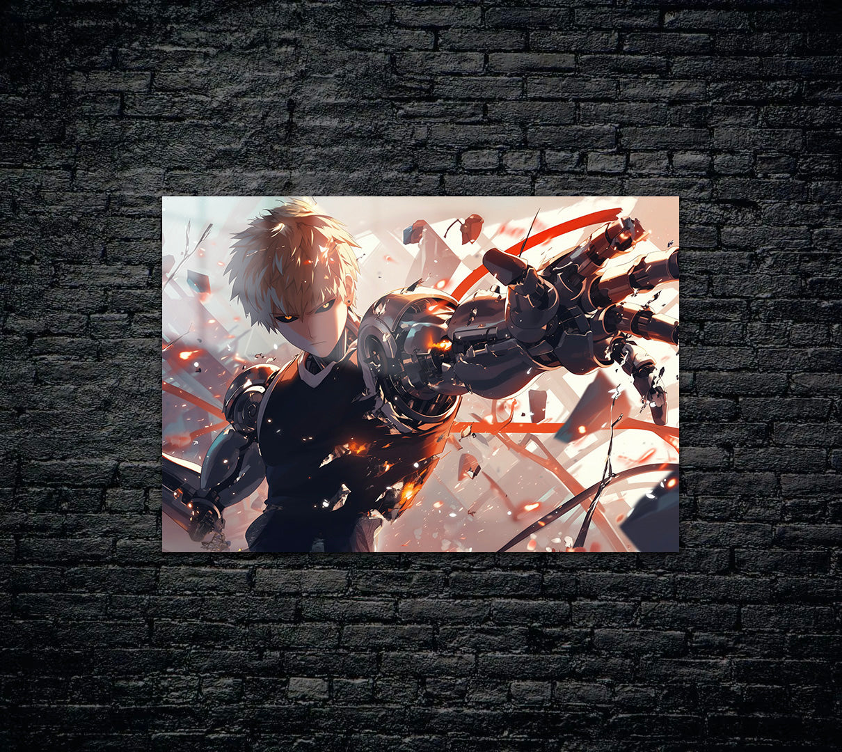 One Punch Man Genos Metal Poster 763