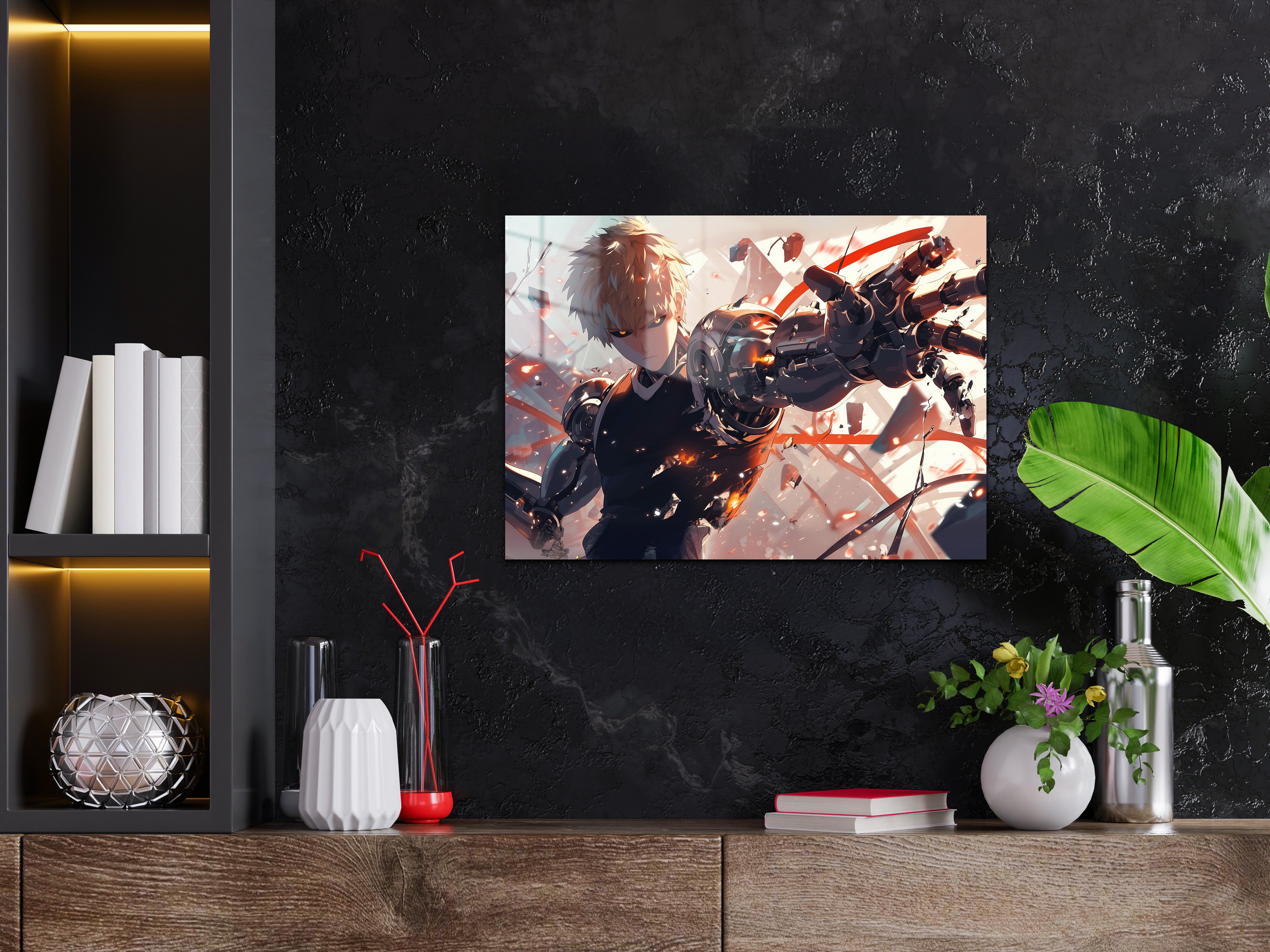 One Punch Man Genos Metal Poster 763