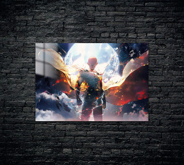One Punch Man Saitama Metal Poster 764