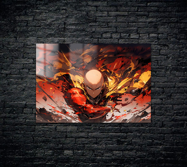 One Punch Man Saitama Metal Poster 766