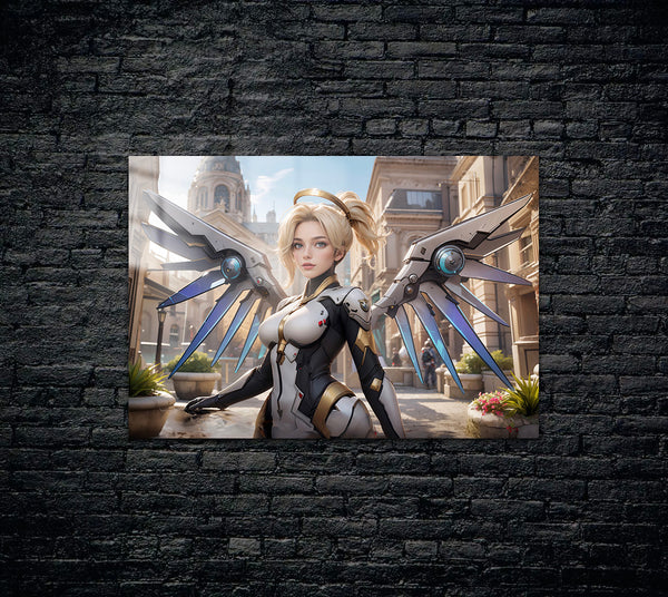 Overwatch Mercy Metal Poster 771