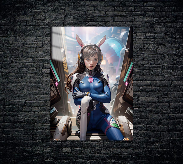 Overwatch Dva Metal Poster 774