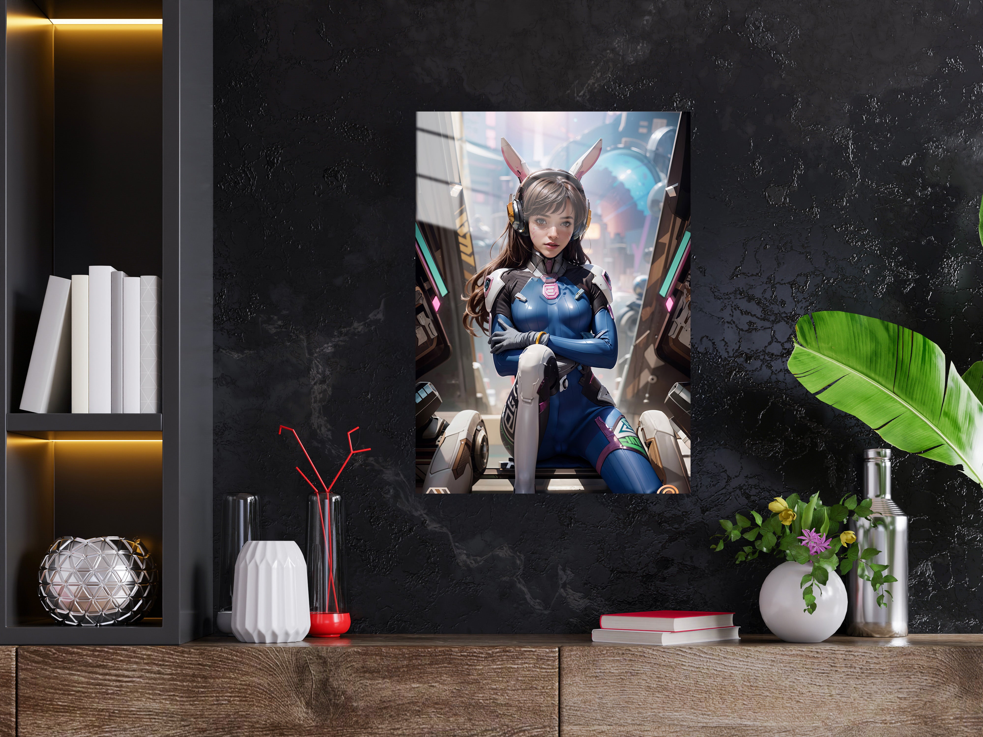 Overwatch Dva Metal Poster 774