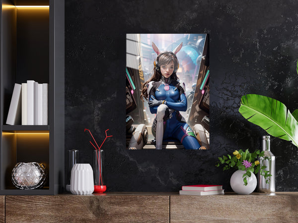 Overwatch Dva Metal Poster 774