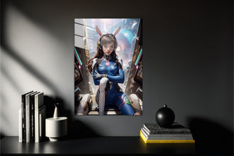 Overwatch Dva Metal Poster 774