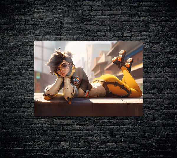 Overwatch Tracer Metal Poster 768