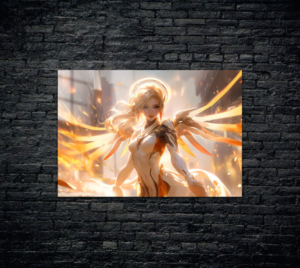 Overwatch Mercy Metal Poster 775