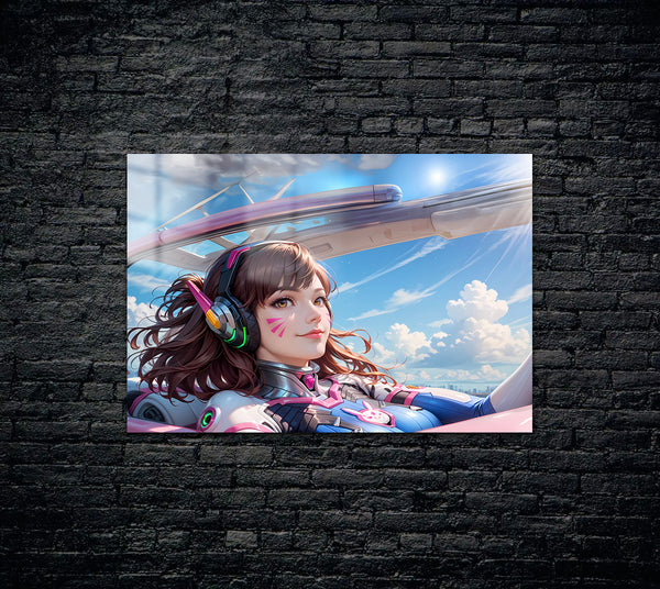 Overwatch Dva Metal Poster 778