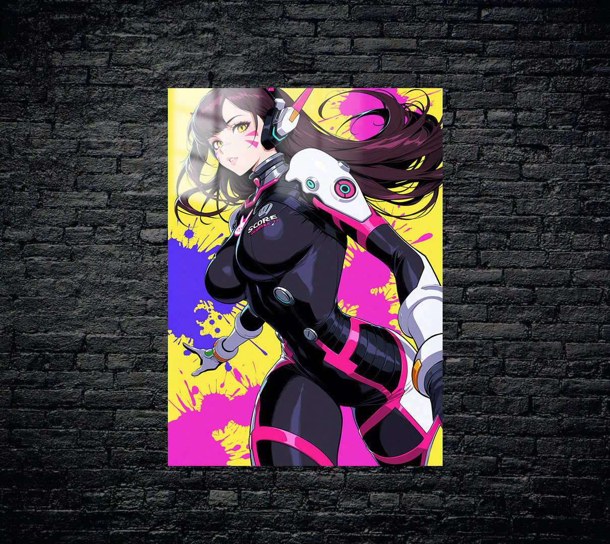 Overwatch Dva Metal Poster 779