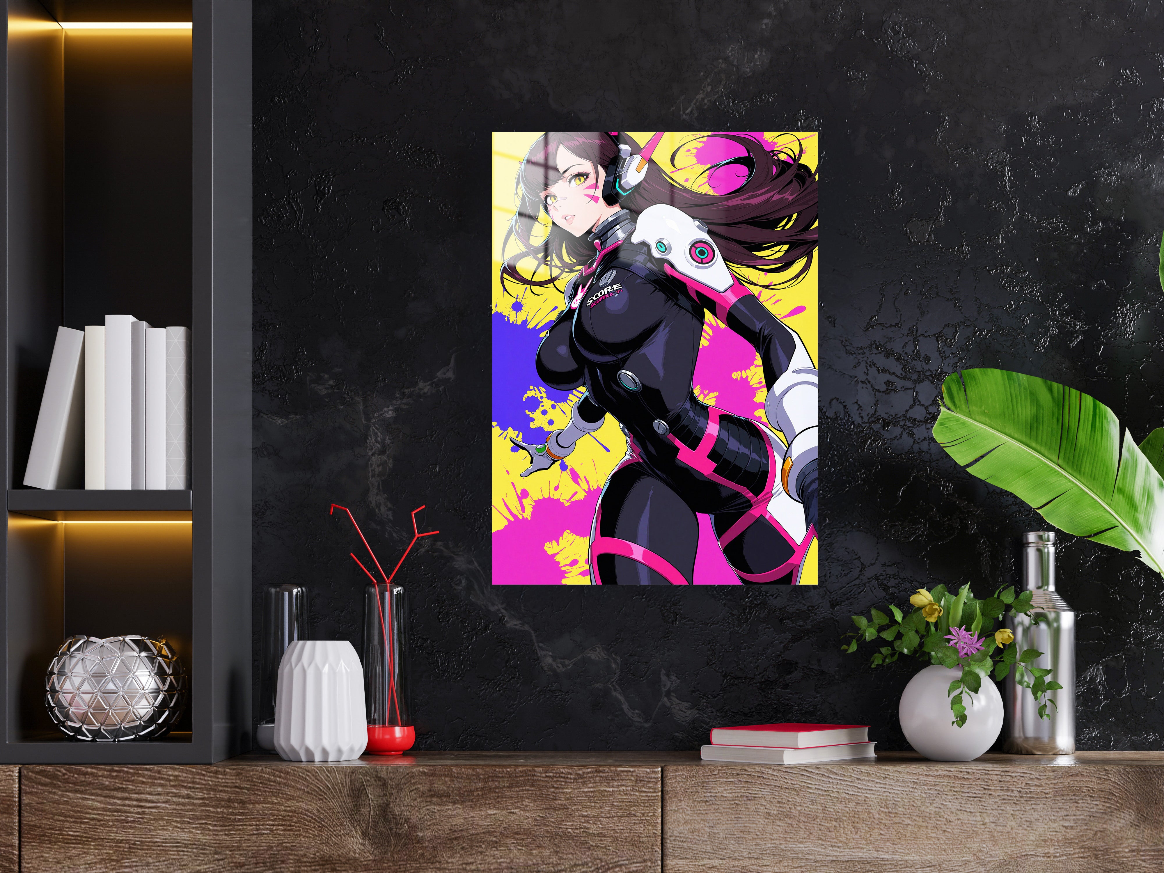 Overwatch Dva Metal Poster 779