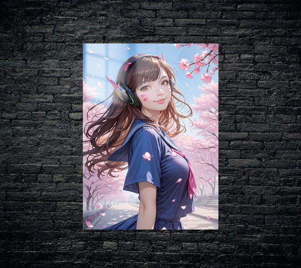 Overwatch Dva Metal Poster 781