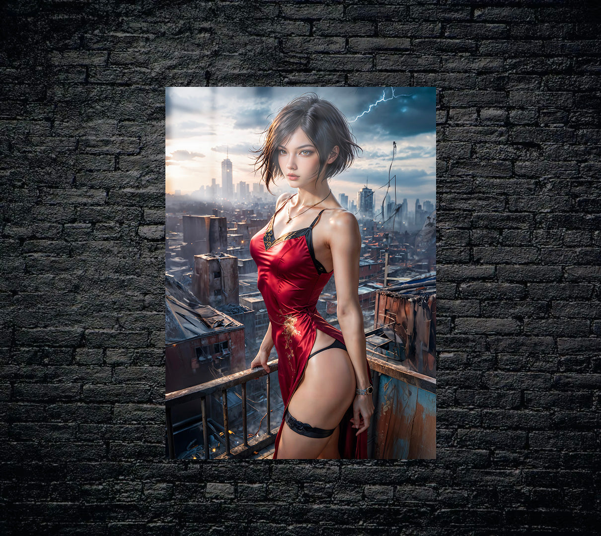 Resident Evil Ada Wong Metal Poster 816