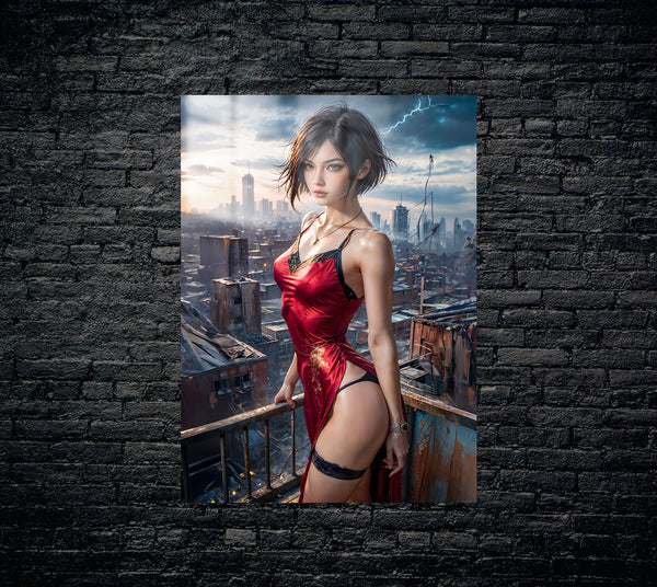 Resident Evil Ada Wong Metal Poster 816