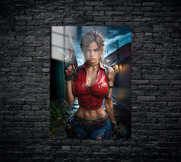 Resident Evil Claire Redfield Metal Poster 817