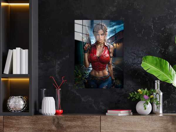 Resident Evil Claire Redfield Metal Poster 817
