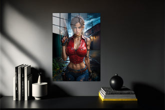 Resident Evil Claire Redfield Metal Poster 817