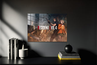 Resident Evil 4 Leon Ashley Metal Poster 822