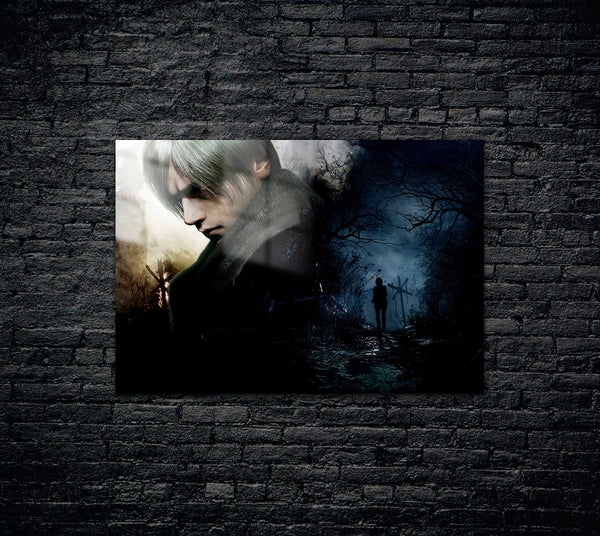 Resident Evil Leon Metal Poster 826