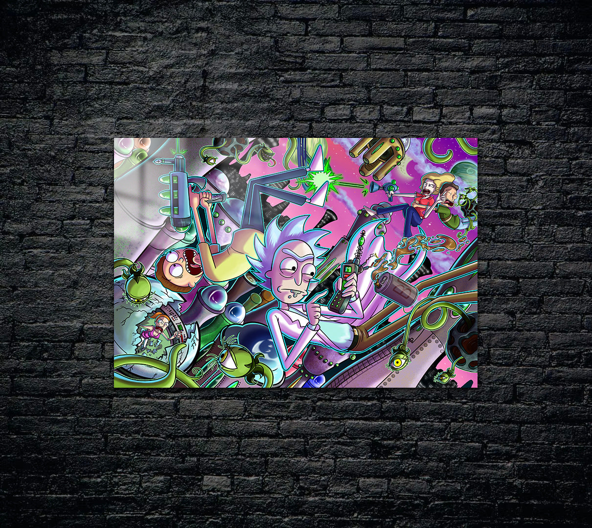 Rick and Morty Metal Poster 1039